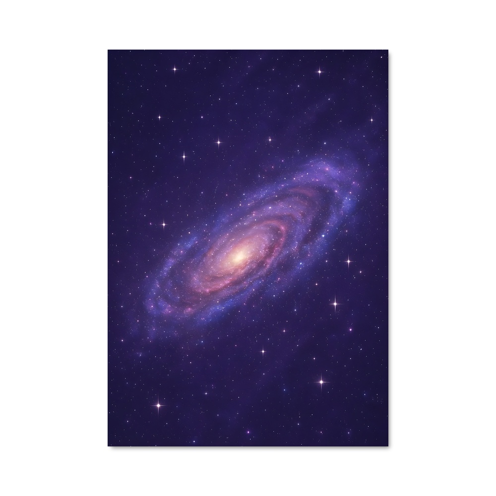 Poster magnifique galaxie d'Andromède